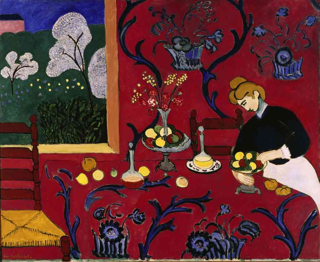 Matisse Red Bedroom Modernism A4 Photo Print