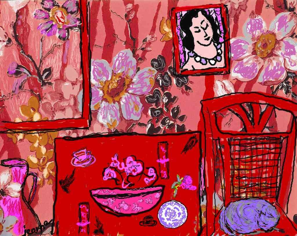 Matisse Red Room Modernism A4 Photo Print