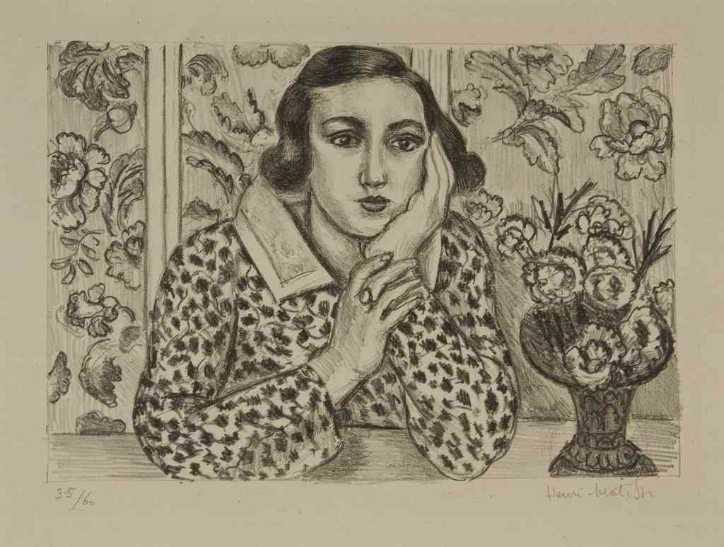 Matisse Woman Leaning On Her Elbow Modernism A4 Photo Print