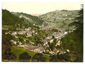 Matlock Bath from Heights of Jacob Derbyshire Vintage A4 Photo Print