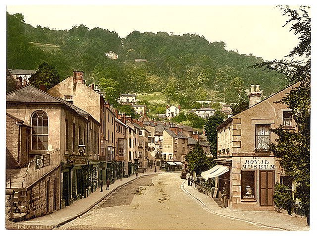 Matlock South Parade and Heights of Abraham Derbyshire Vintage A4 Photo Print