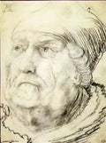 Matthias Grunewald head of an old man Art A4 Photo Print