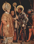 Matthias Grunewald saints erasmus and mauritius 1523 Art A4 Photo Print