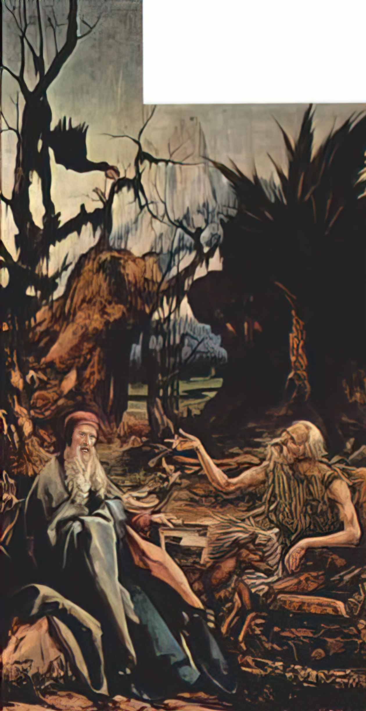 Matthias Grunewald st anthony visiting st paul the hermit desert left Art A4 Photo Print