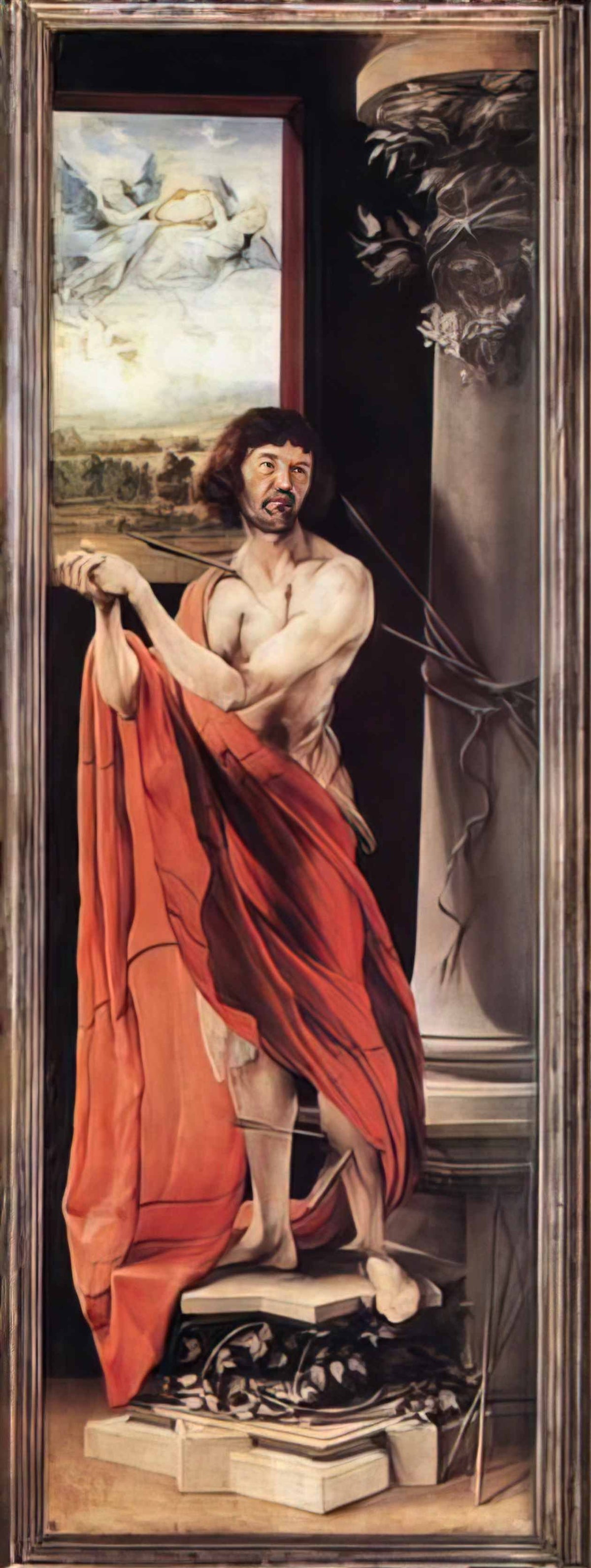 Matthias Grunewald st sebastian Art A4 Photo Print