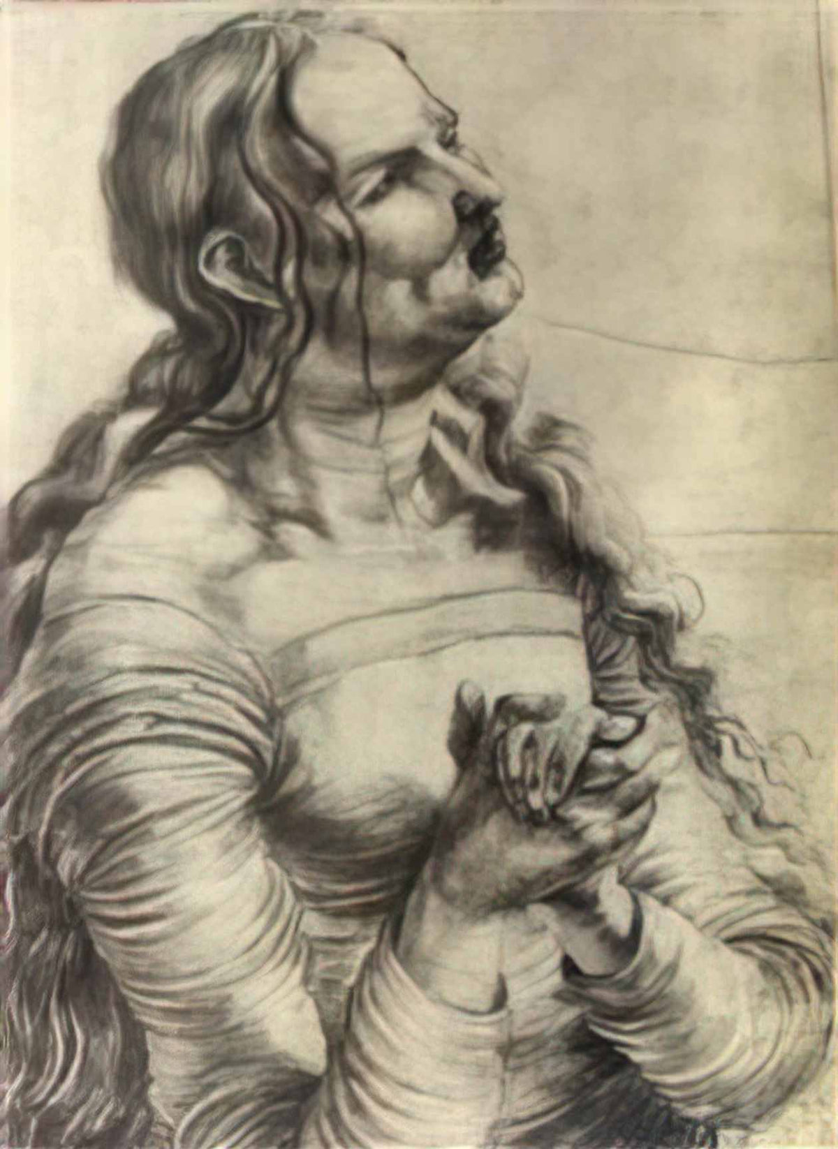 Matthias Grunewald weeping woman 1514 Art A4 Photo Print