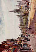 Matthison William 1853 1926 Cambridge 1916 Gateway of Kings College Vintage A4 Photo Print