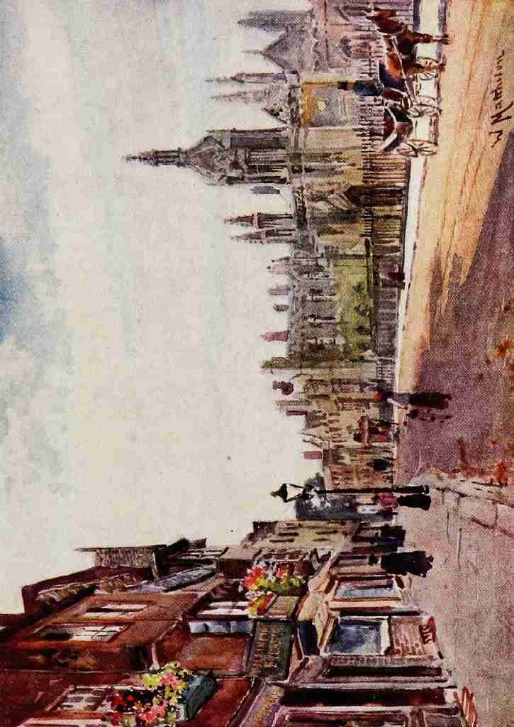 Matthison William 1853 1926 Cambridge 1916 Gateway of Kings College Vintage A4 Photo Print