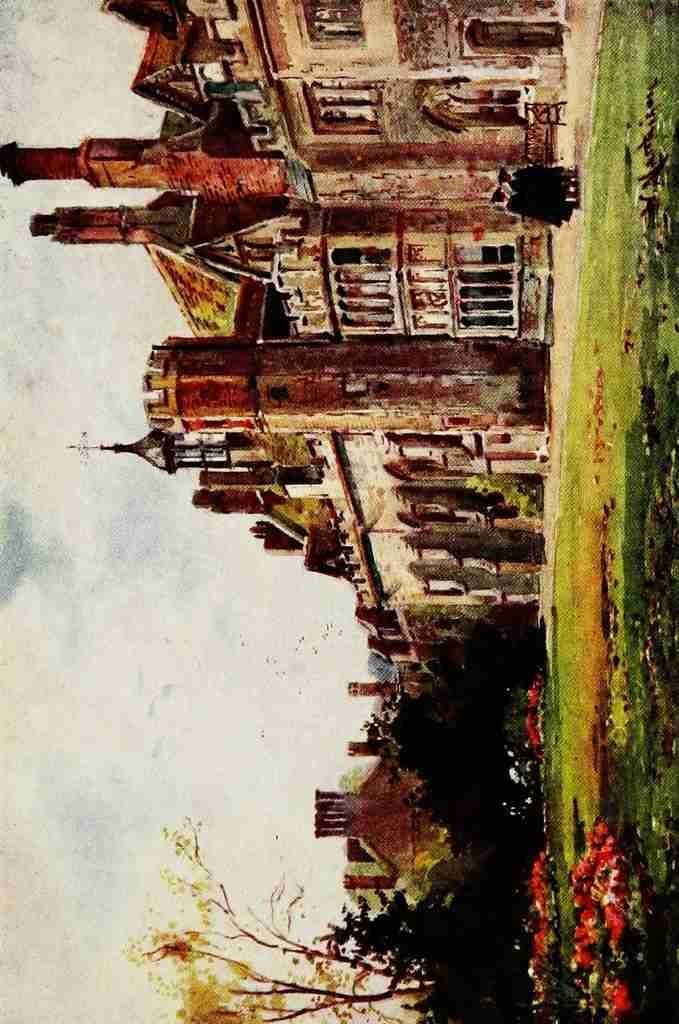 Matthison William 1853 1926 Cambridge 1916 Peterhouse from the Fellows Building A4 Photo Print