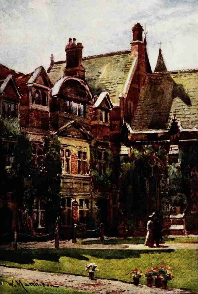 Matthison William 1853 1926 Cambridge 1916 The Old Court Pembroke College A4 Photo Print