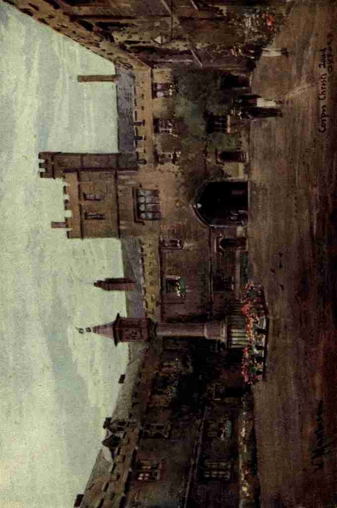 Matthison William 1853 1926 Oxford 1905 Corpus Christi Quadrangle A4 Photo Print