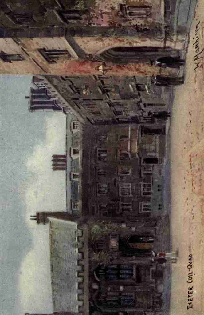 Matthison William 1853 1926 Oxford 1905 Exeter College Quadrangle A4 Photo Print