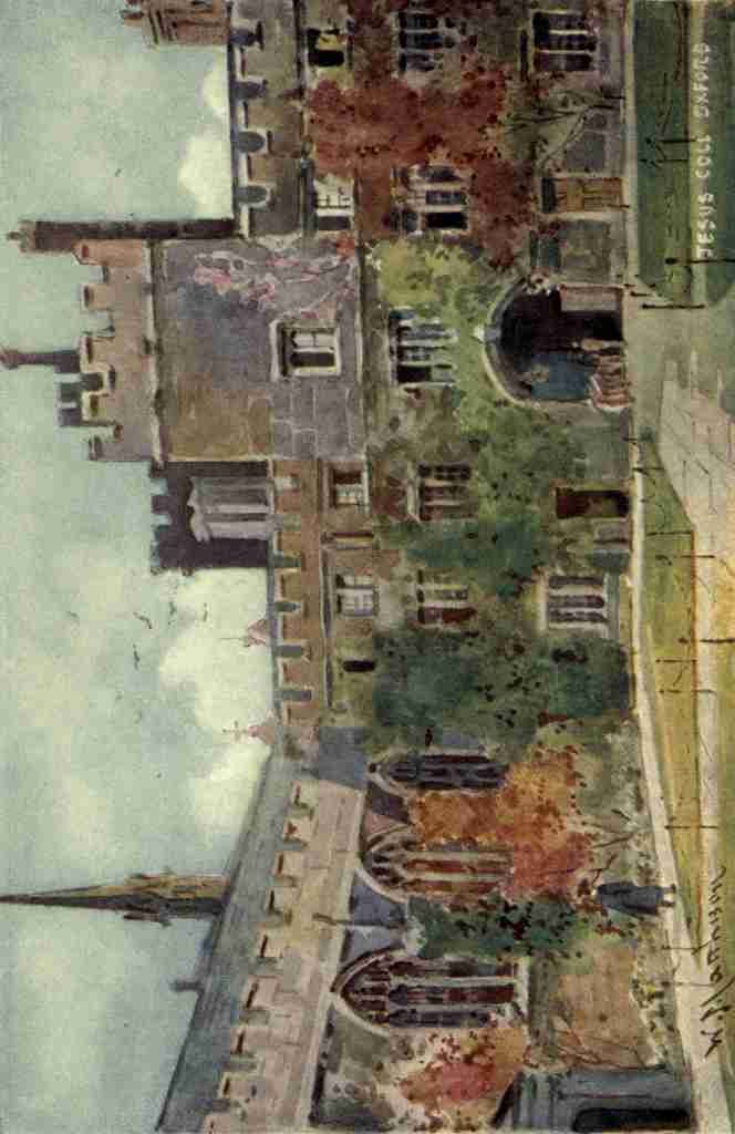 Matthison William 1853 1926 Oxford 1905 Jesus College Quadrangle A4 Photo Print
