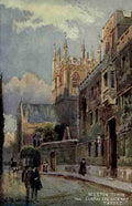 Matthison William 1853 1926 Oxford 1905 Merton Tower & Corpus Christi Gateway A4 Photo Print