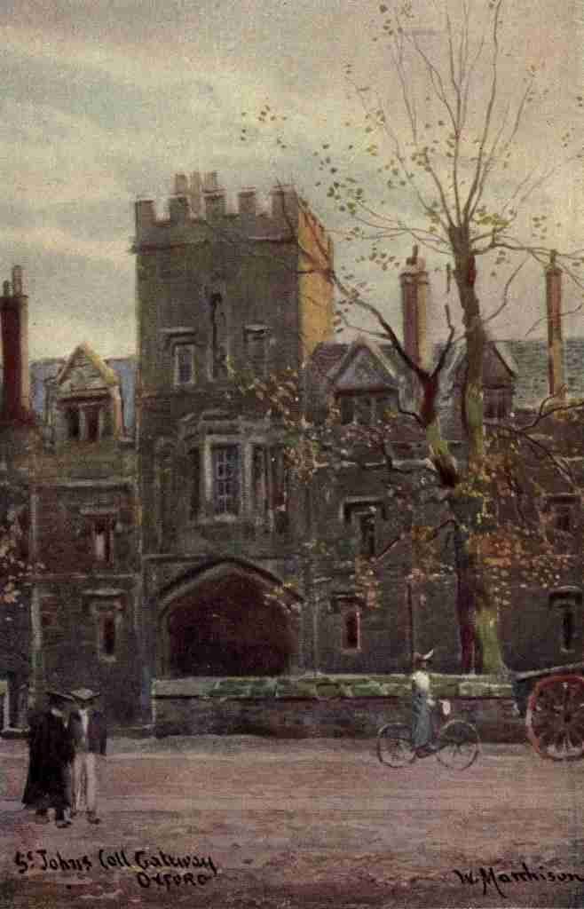 Matthison William 1853 1926 Oxford 1905 St Johns College Gateway A4 Photo Print