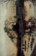 Matthison William 1853 1926 Oxford 1905 The Barges A4 Photo Print
