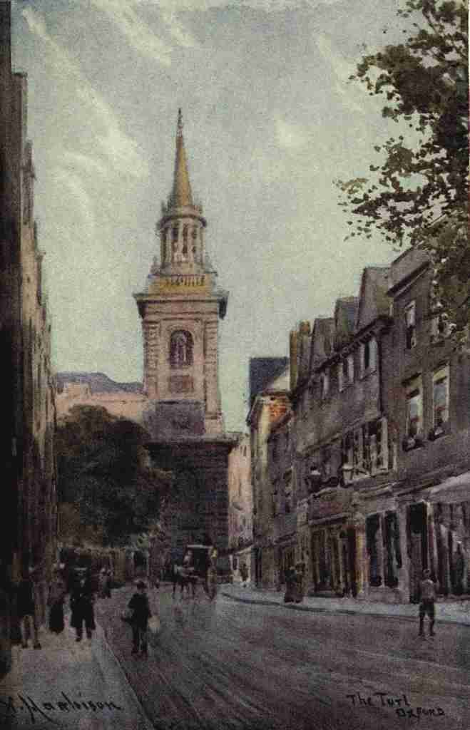Matthison William 1853 1926 Oxford 1905 The Turl A4 Photo Print