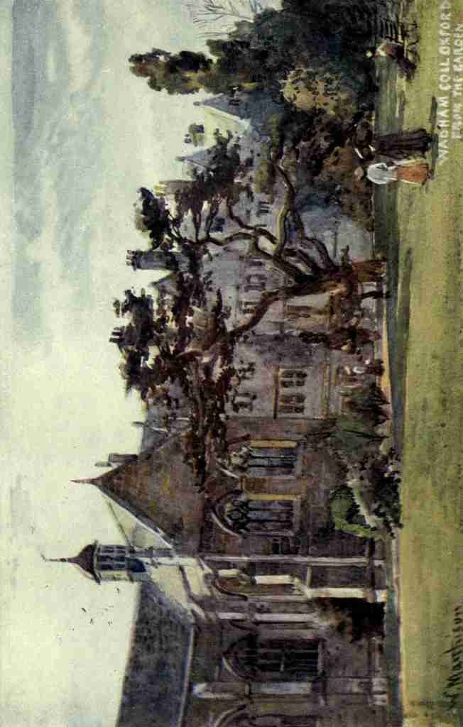 Matthison William 1853 1926 Oxford 1905 Wadham College from the Garden A4 Photo Print