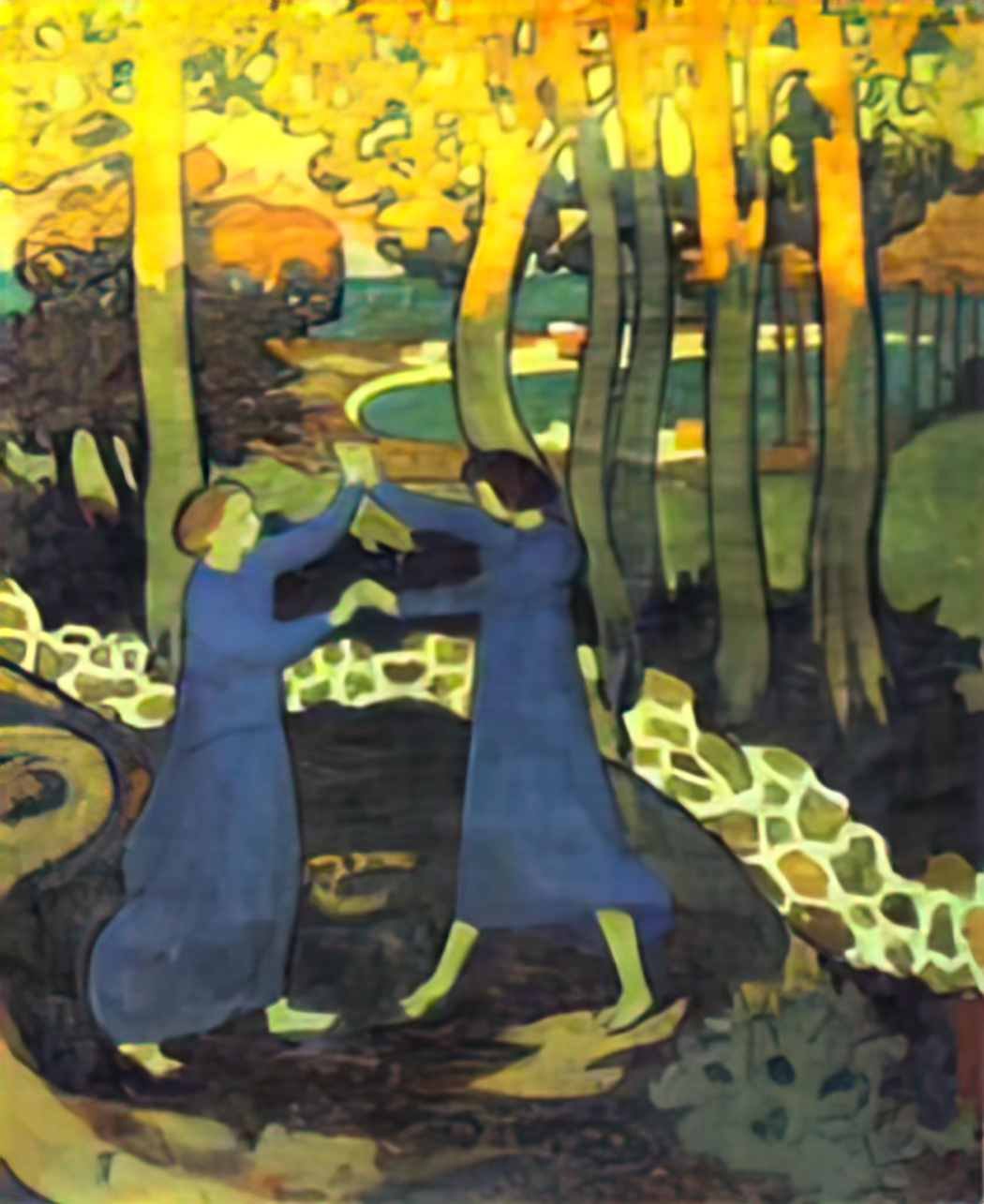Maurice Denis jacob s battle with the angel Art A4 Photo Print