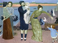 Maurice Denis parisians at the seaside evening Art A4 Photo Print