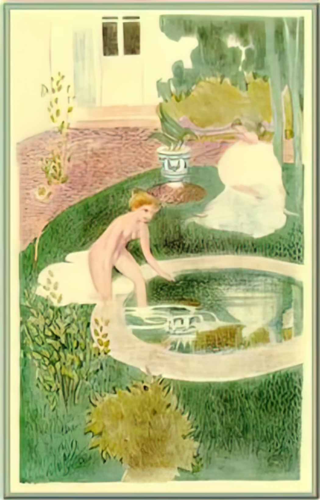 Maurice Denis reflection in a fountain Art A4 Photo Print
