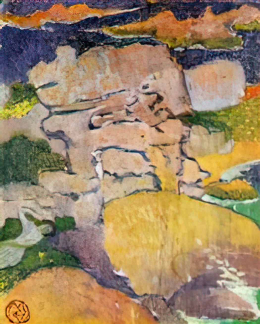 Maurice Denis rocks at pouldu Art A4 Photo Print