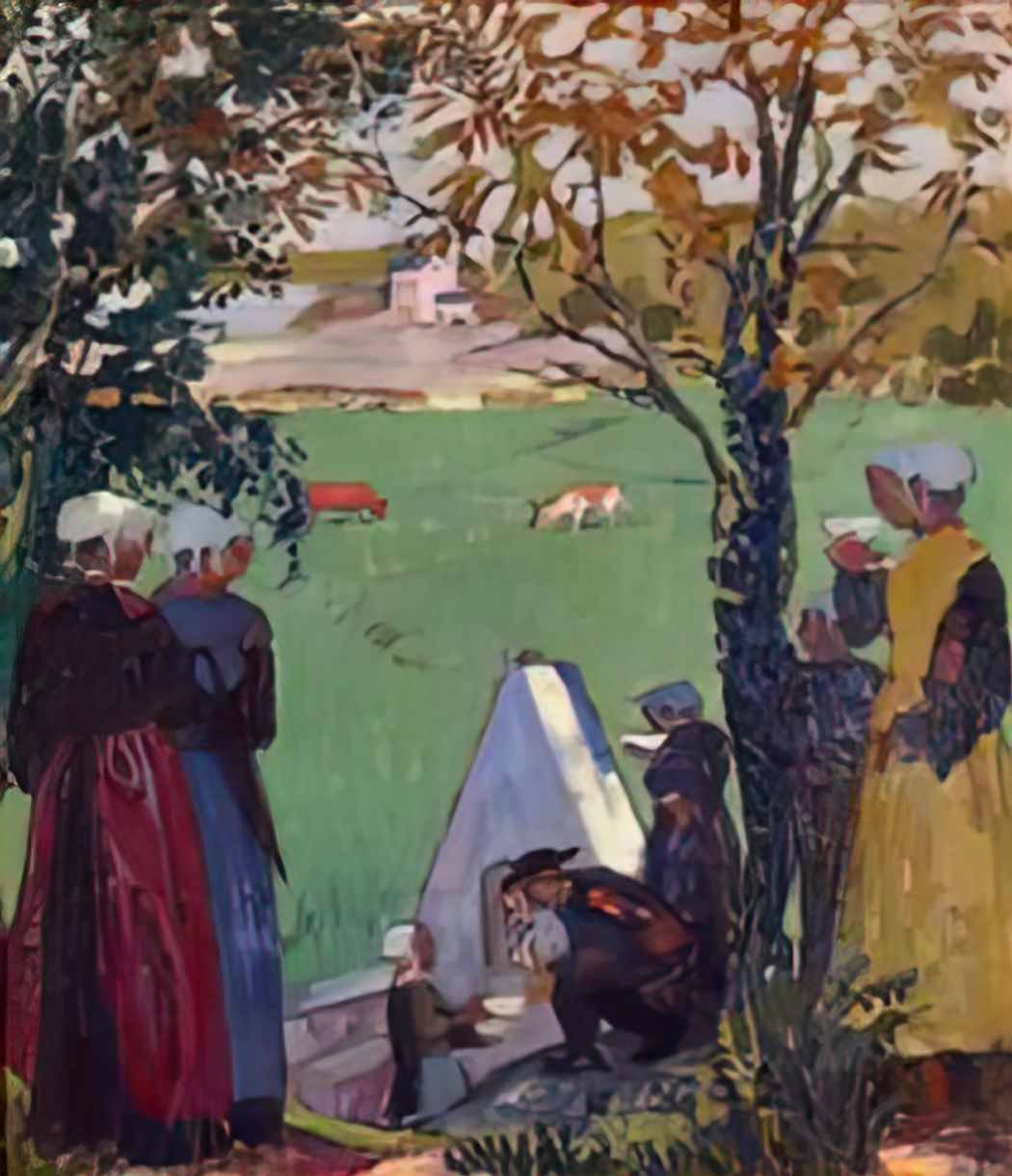 Maurice Denis the sacred spring at guidel Art A4 Photo Print