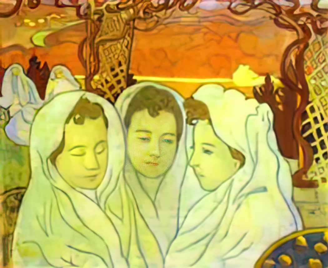 Maurice Denis triple portrait of marthe Art A4 Photo Print
