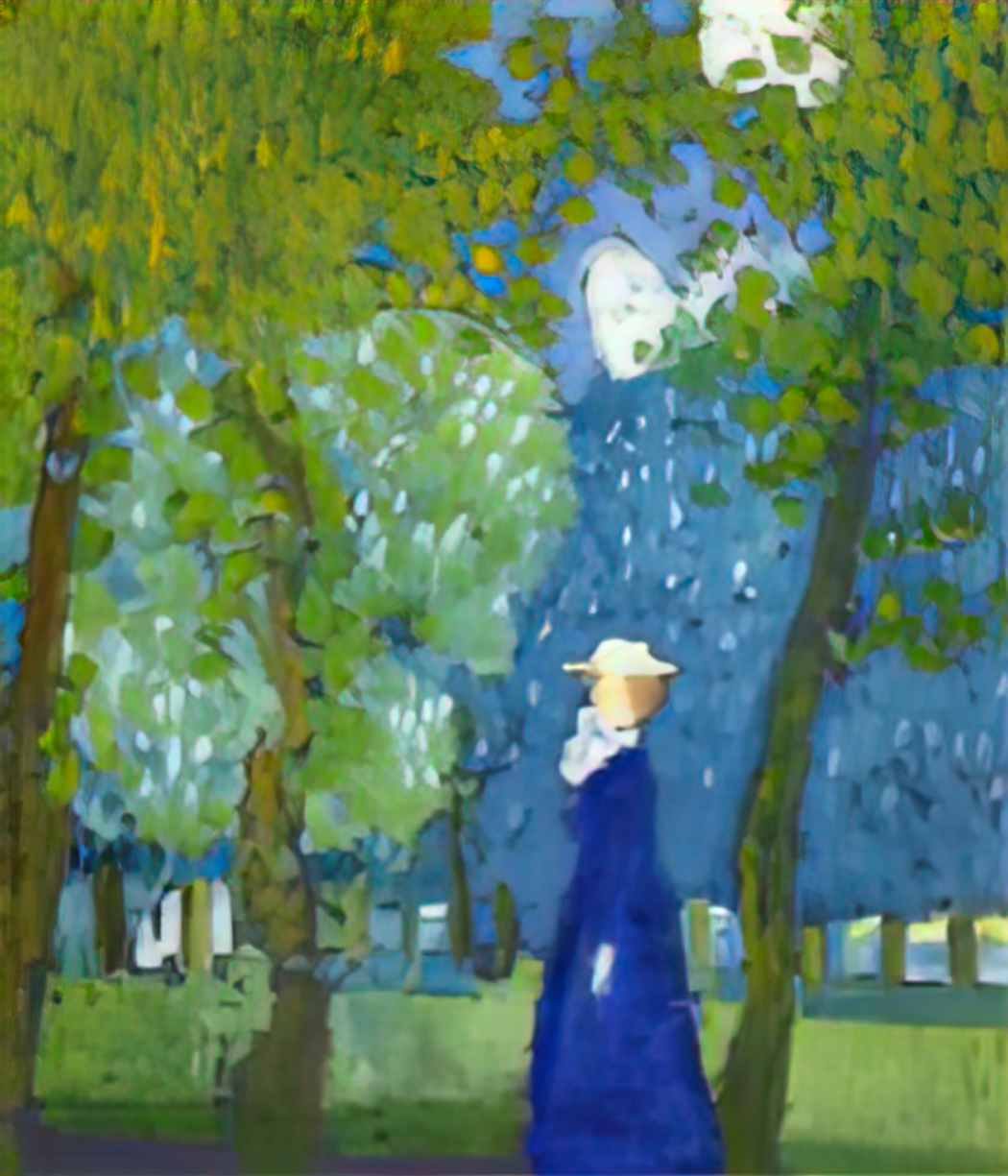 Maurice Denis woman in blue Art A4 Photo Print