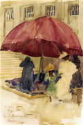 Maurice Prendergast a street in rouen 1894 Art A4 Photo Print