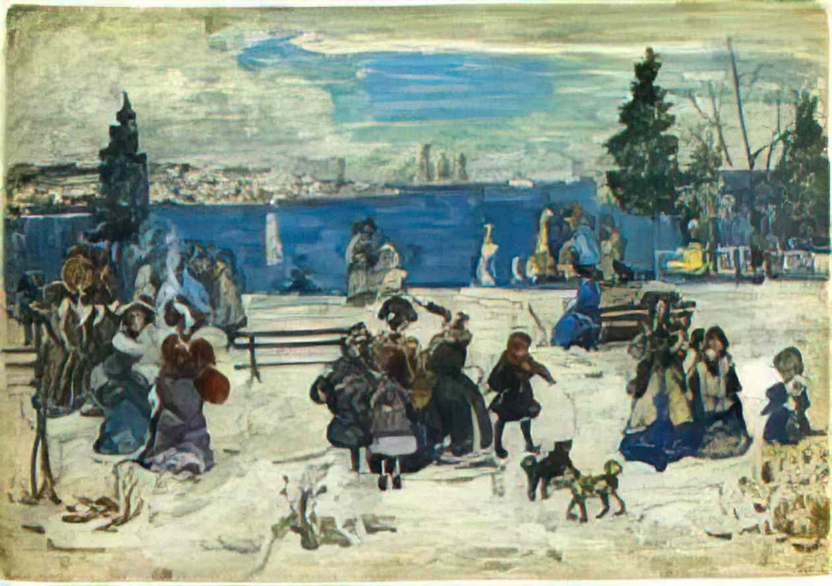 Maurice Prendergast april snow salem Art A4 Photo Print