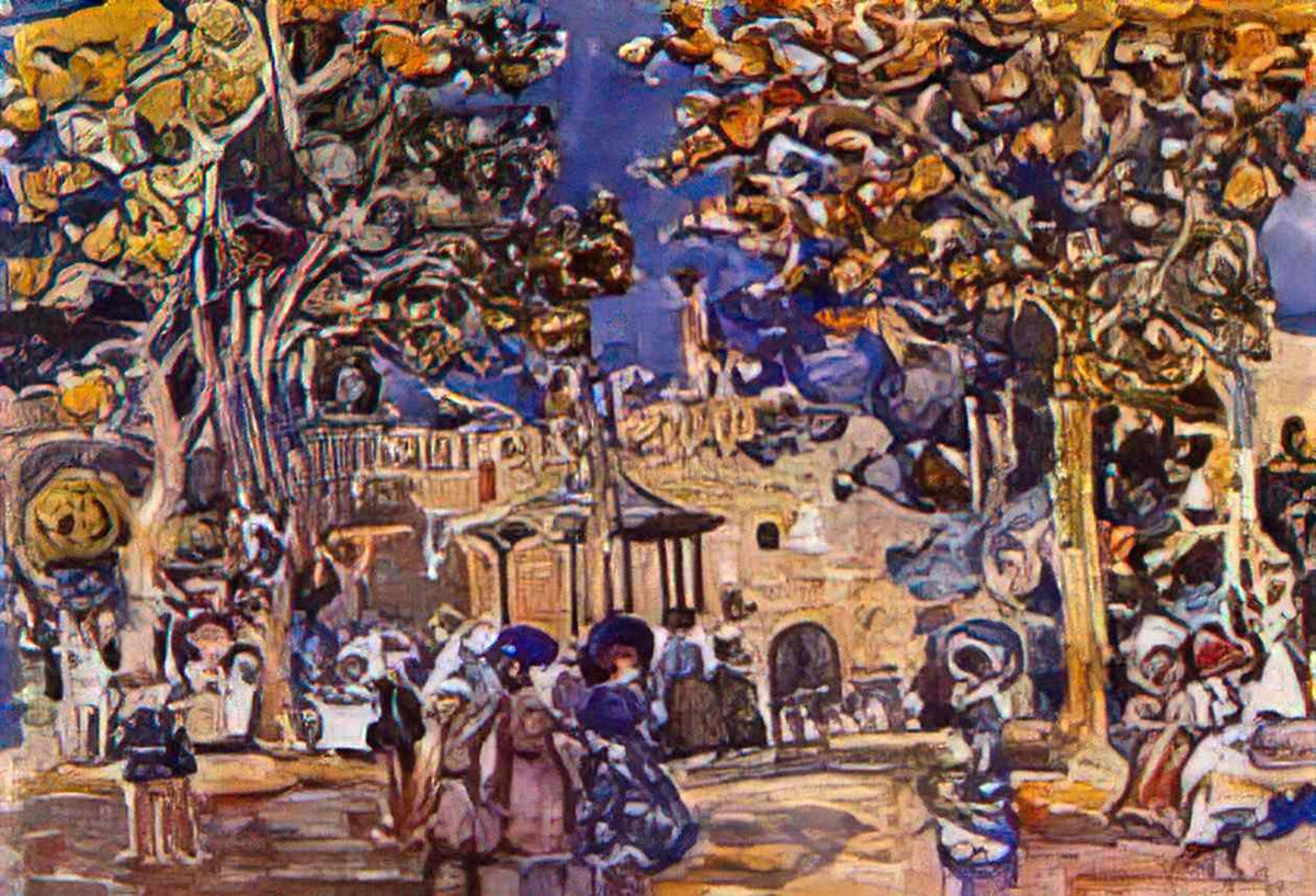 Maurice Prendergast band concert Art A4 Photo Print