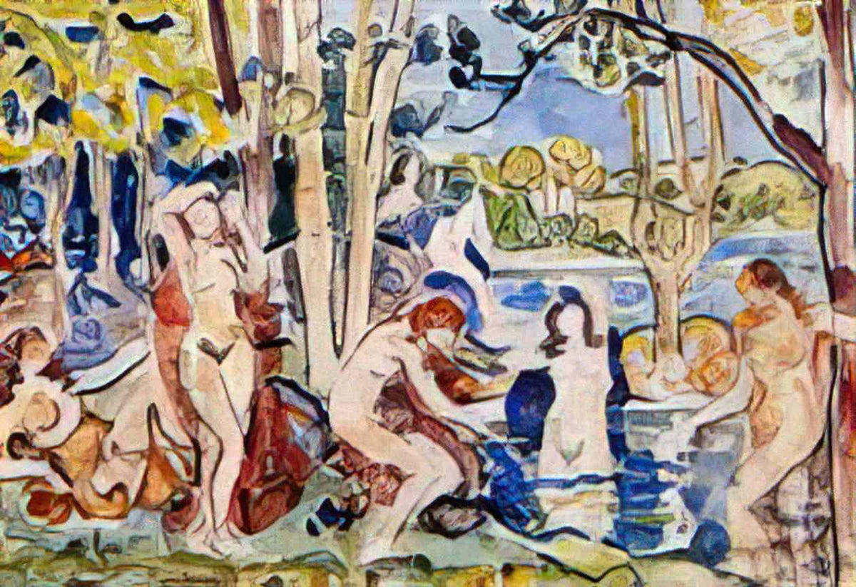Maurice Prendergast bathers 3 Art A4 Photo Print