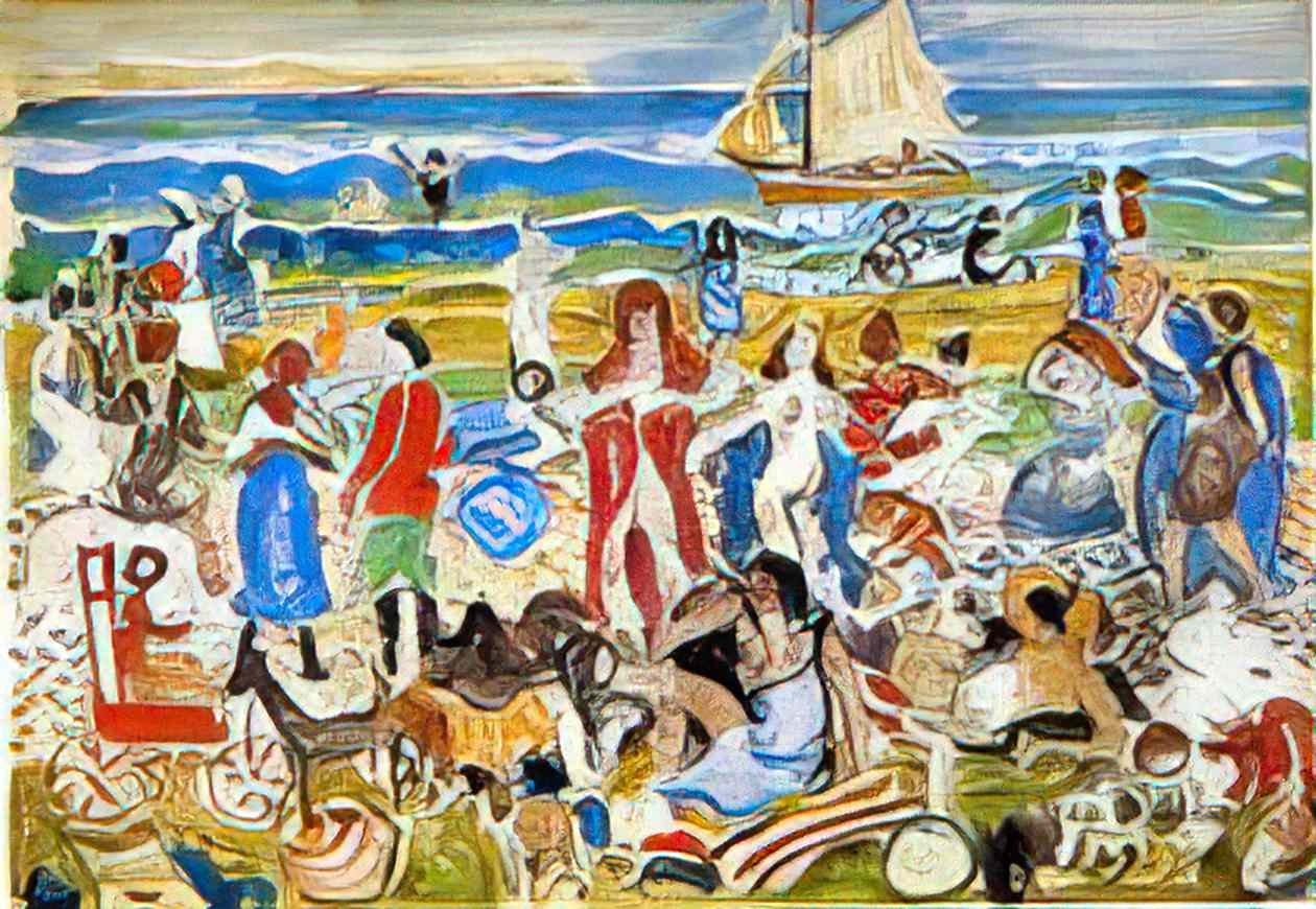 Maurice Prendergast bathers 4 Art A4 Photo Print
