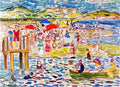 Maurice Prendergast bathers 5 Art A4 Photo Print