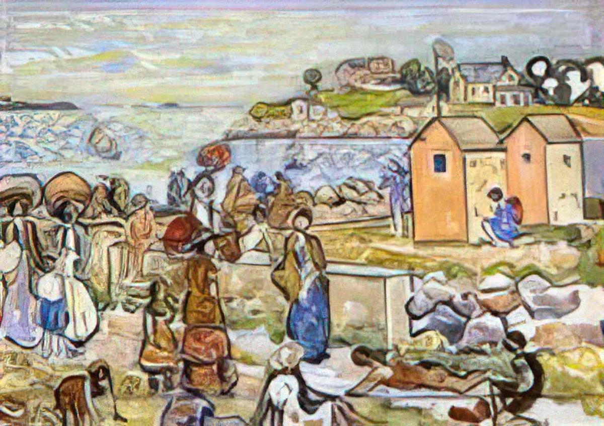 Maurice Prendergast bathers and strollers Art A4 Photo Print