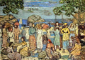 Maurice Prendergast beach at gloucester Art A4 Photo Print