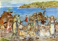 Maurice Prendergast beach scene new england Art A4 Photo Print