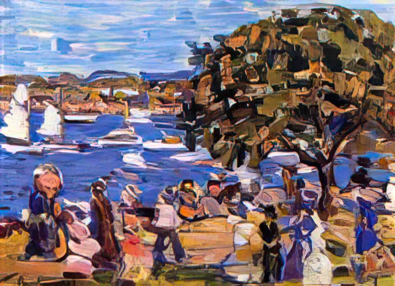 Maurice Prendergast buck s harbor Art A4 Photo Print