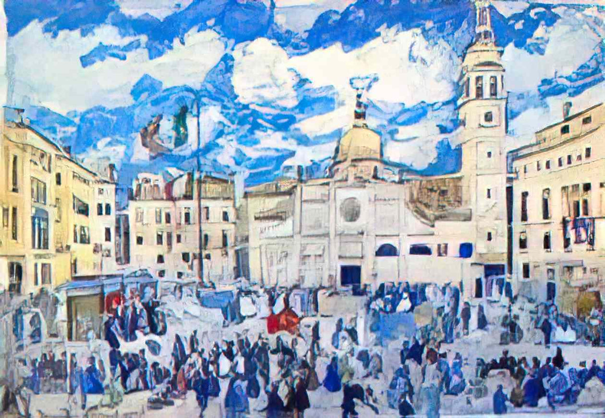 Maurice Prendergast campo santa maria formosa venice 1912 Art A4 Photo Print
