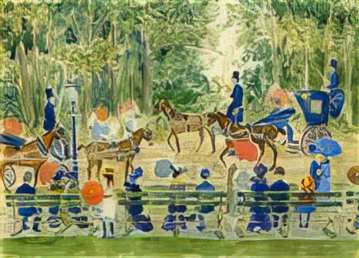 Maurice Prendergast central park 1901 Art A4 Photo Print