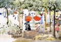 Maurice Prendergast central park Art A4 Photo Print