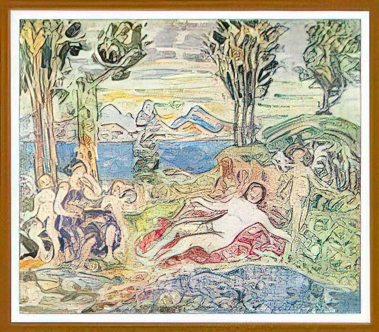 Maurice Prendergast cherubs Art A4 Photo Print