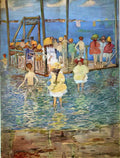 Maurice Prendergast children on a raft 1896 Art A4 Photo Print