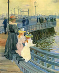 Maurice Prendergast city point bridge Art A4 Photo Print