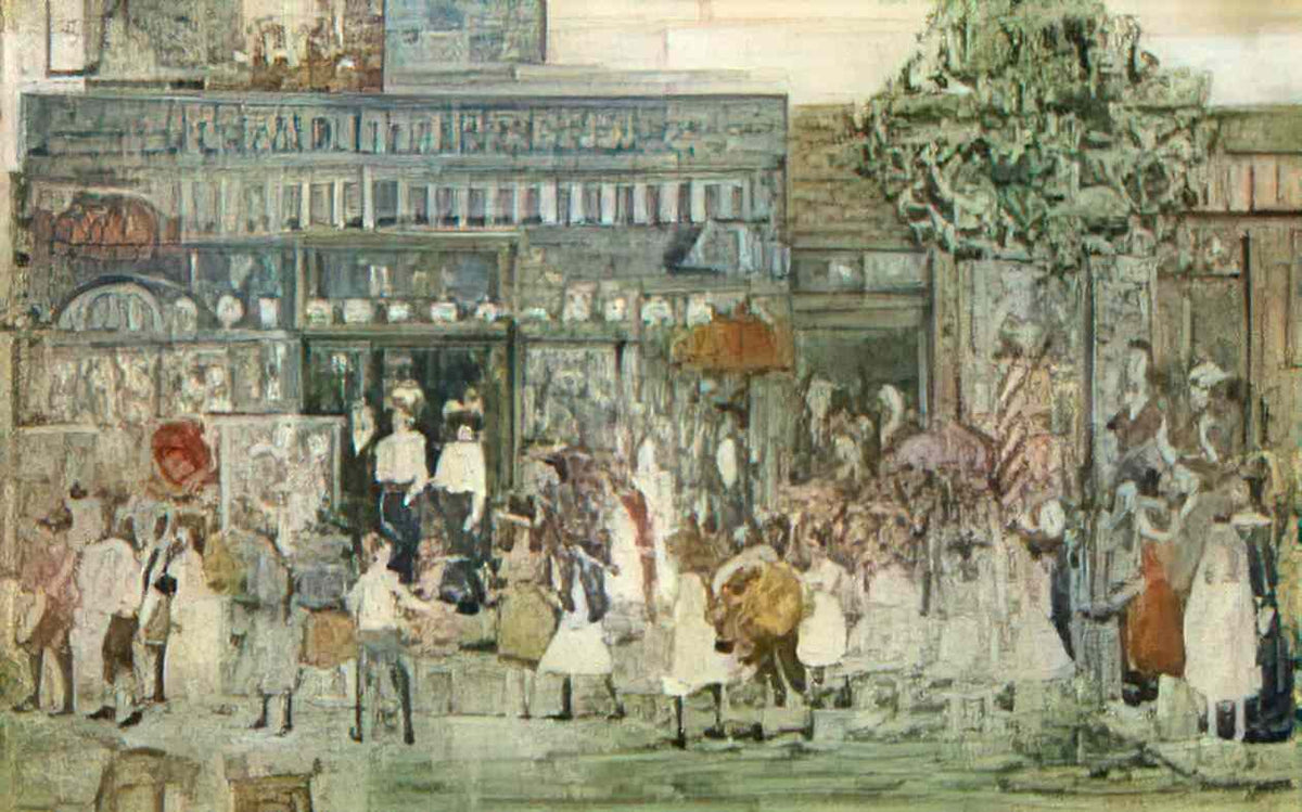 Maurice Prendergast columbus circle new york Art A4 Photo Print