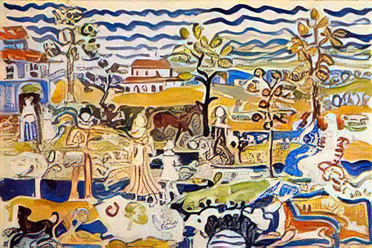 Maurice Prendergast decorative composition Art A4 Photo Print
