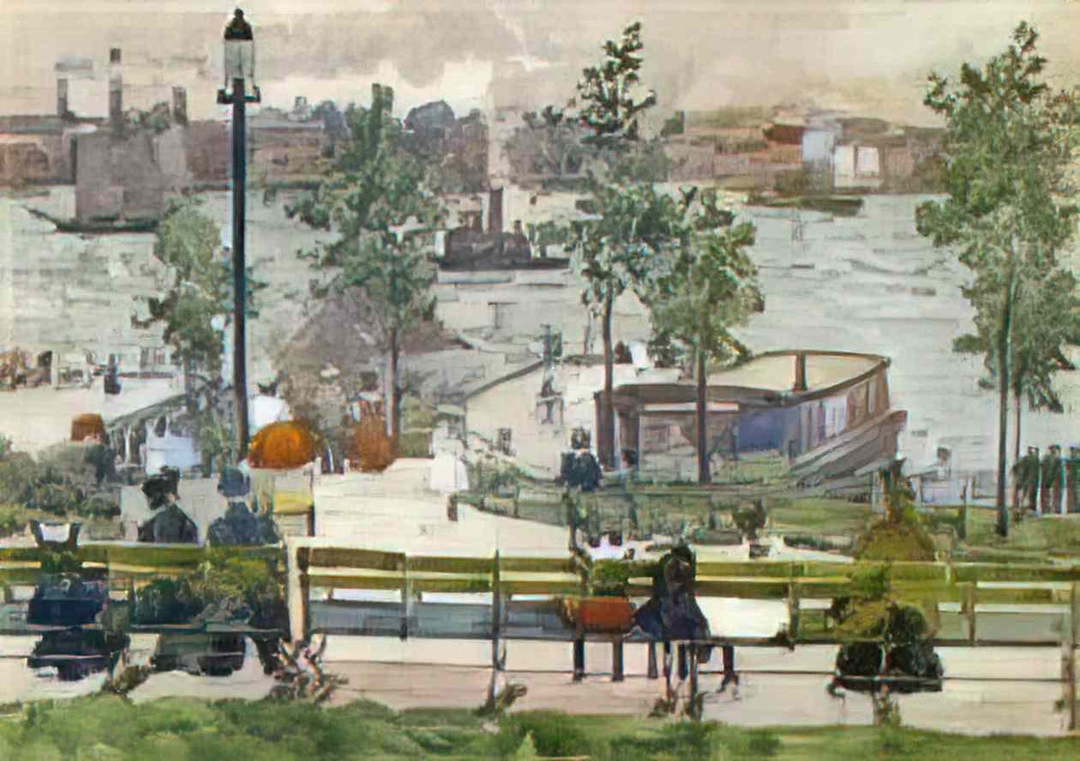 Maurice Prendergast east river park 1901 Art A4 Photo Print