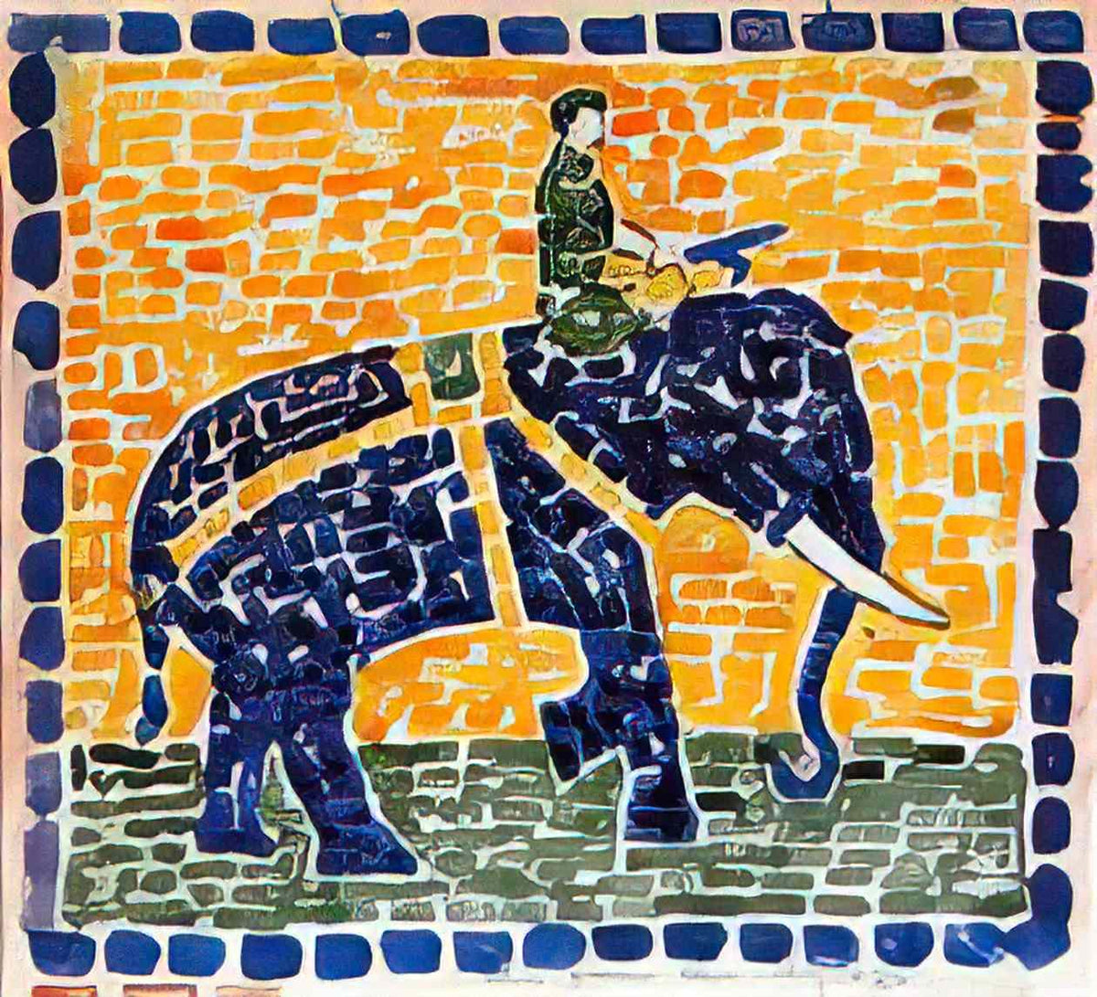 Maurice Prendergast elephant Art A4 Photo Print