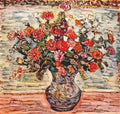Maurice Prendergast flowers in a vase Art A4 Photo Print